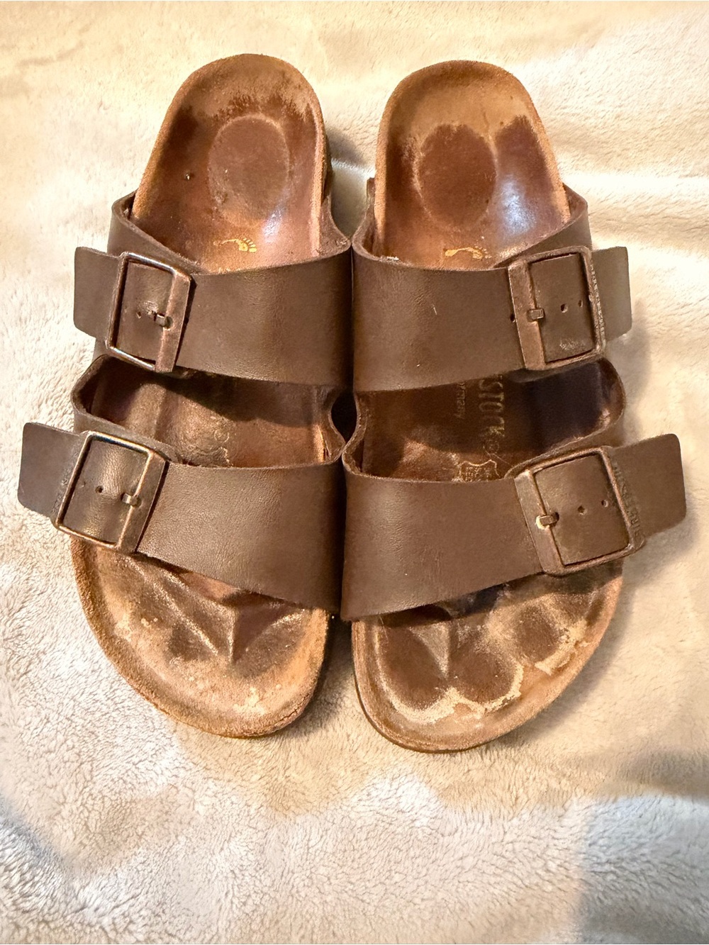 Birkenstock Brown Double Buckle Sandals